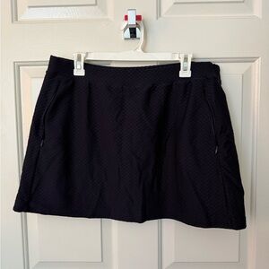 Black Textured Skirt